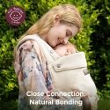 MOMCOZY ERGONOMIC BABY CARRIER PUREHUG MADE OF NATURAL LINEN, LIGHT AMBER MOMCOZY ERGONOMIC BABY CARRIER PUREHUG MADE OF NATURAL LINEN, LIGHT AMBER