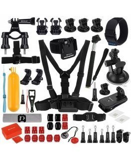 Set of 53 Puluz accessories for PKT16 sports cameras