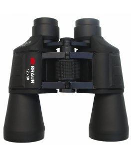 Braun Binocular 12x50 binokkel BK-7 Porro Must