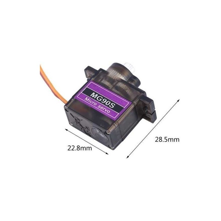 Tower Pro MG-90S servas – 13g – 1.8kg/cm – metalinė pavara – mikro – 4