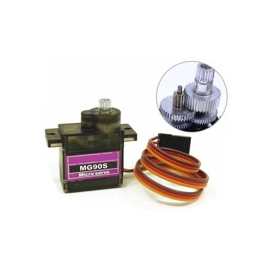 Tower Pro MG-90S servas – 13g – 1.8kg/cm – metalinė pavara – mikro – 5
