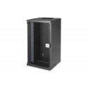 Digitus DN-49105 püstik 12U Seinale monteeritav riiul Must