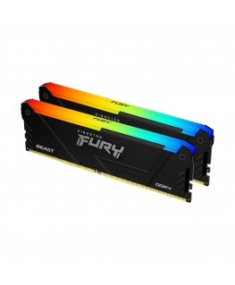 Kingston Technology FURY Beast RGB atminties modulis 64 GB 2 x 32 GB DDR4 3200 MT/s