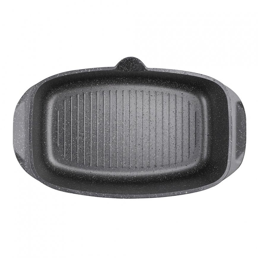 VALDINOX ROCK BAKING PAN 32x21CM 5.7L WITH LID AND OIL DISPENSER – 4