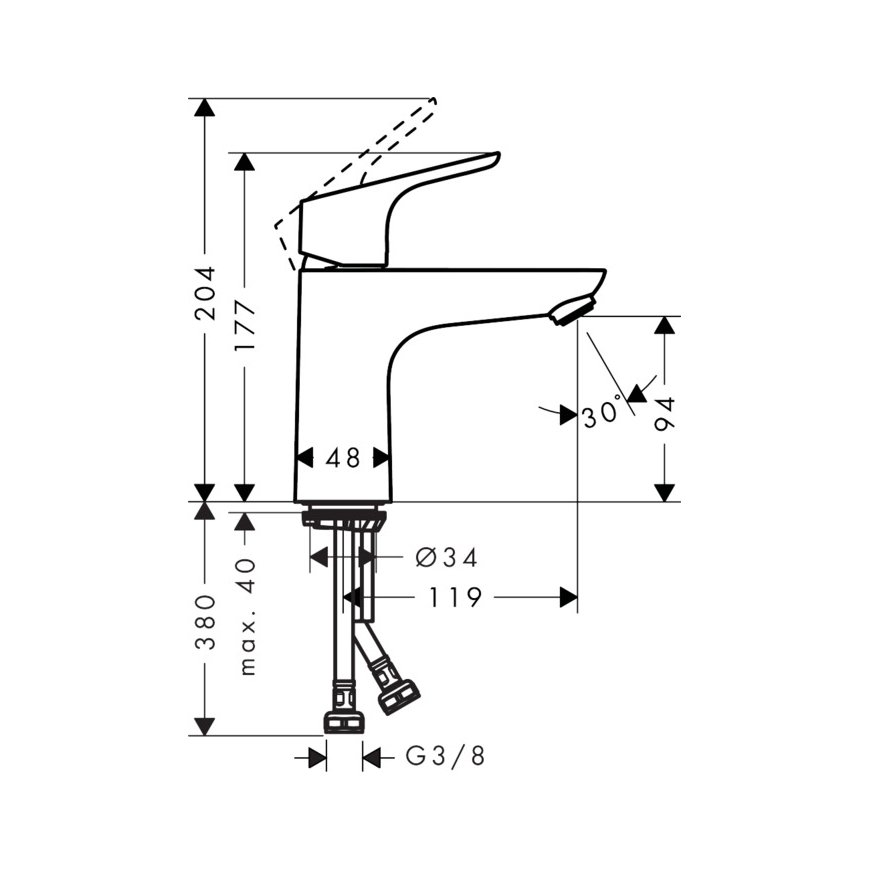 Hansgrohe Focus Chrome – 3