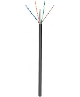 Goobay 77625 verkkokaapeli musta 100 m Cat6 U/UTP (UTP)