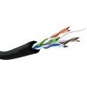 Goobay 77625 networking cable Black 100 m Cat6 U/UTP (UTP)