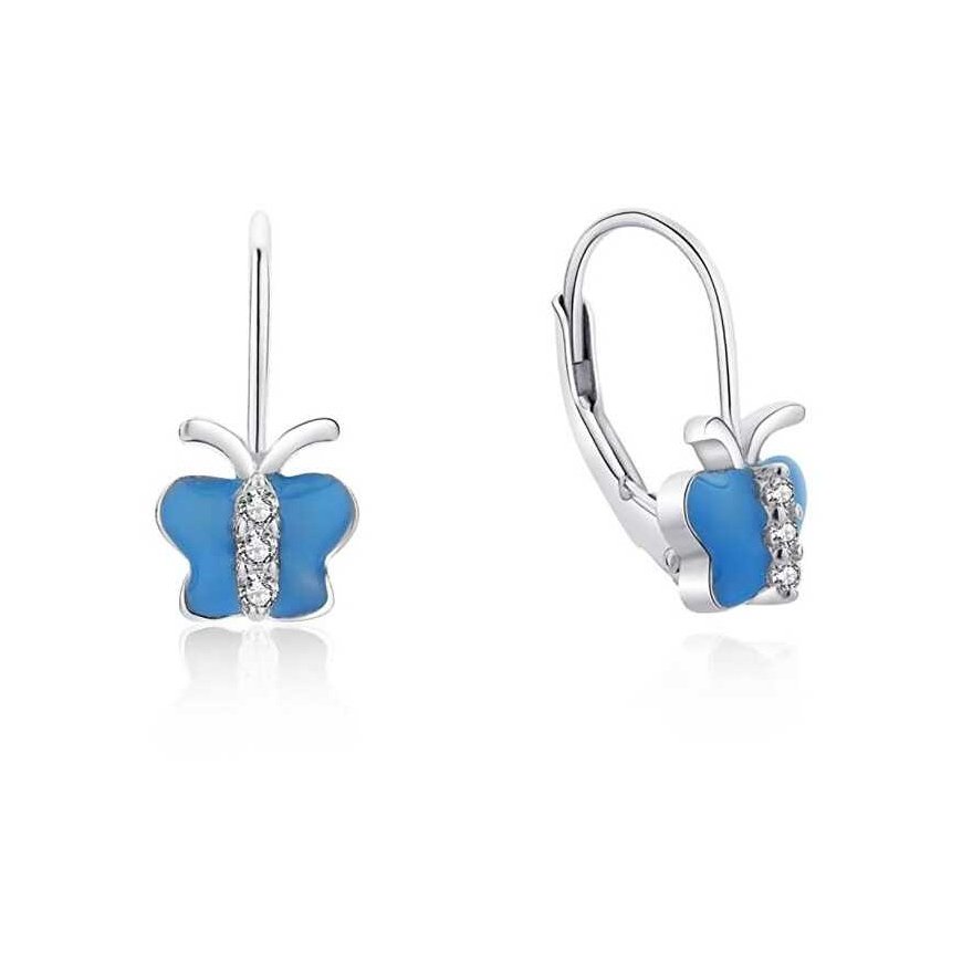 Moiss Charming silver earrings Butterflies E0003656