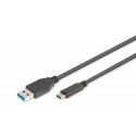 Digitus AK-300136-010-S USB-kaapeli USB 3.2 Gen 1 (3.1 Gen 1) 1 m USB C USB A musta Digitus AK-300136-010-S USB-kaapeli USB 3.2 Gen 1 (3.1 Gen 1) 1 m USB C USB A musta