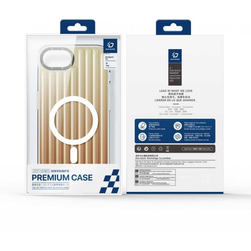 Dux Ducis Zest Apple iPhone 16e -kuori, Gradient Desert Gold – 2