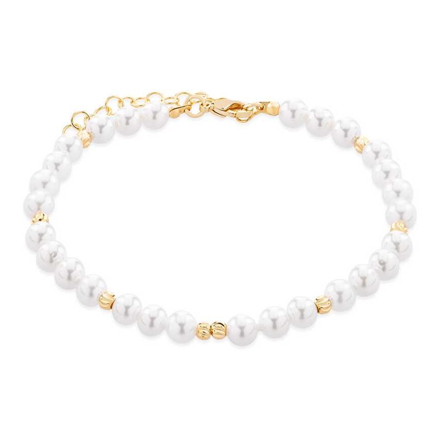 Troli Elegantiška apyrankė su sintetiniais perlais VSB0179G