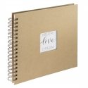 Hama Craft foto albums & papīra aizsardzības pārklājums Brūns 80 lapas 10 x 15 Spirāles iesējums