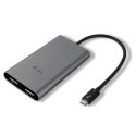 i-tec TB3DUAL4KDP USB grafiskais adapteris 5120 x 2880 pikseļi Pelēks i-tec TB3DUAL4KDP USB grafiskais adapteris 5120 x 2880 pikseļi Pelēks
