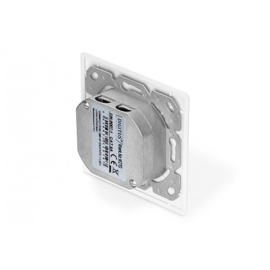 Digitus DN-9007-1 kontatkligzda 2 x RJ-45 Balts – 3