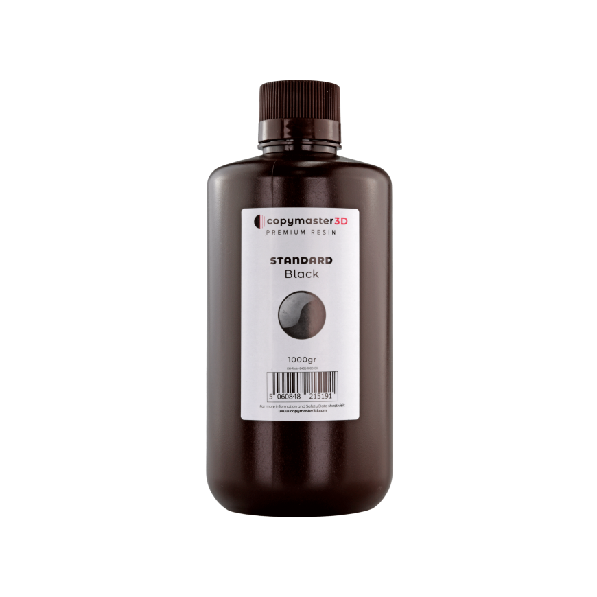Copymaster3D Copymaster 3D Standartinė UV derva - 1000ml - Juoda