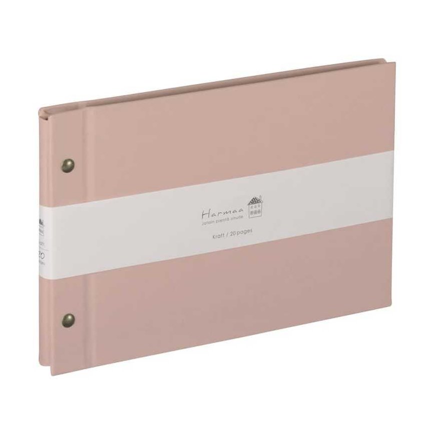 Photo album 'Harmaa', A5-pink-horizontal A-HRA5-101-P