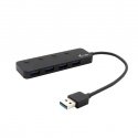 i-tec U3CHARGEHUB4 interfeisa centrmezgls USB 3.2 Gen 1 (3.1 Gen 1) Type-A 5 Mbit/s Melns i-tec U3CHARGEHUB4 interfeisa centrmezgls USB 3.2 Gen 1 (3.1 Gen 1) Type-A 5 Mbit/s Melns
