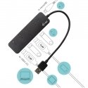 i-tec U3CHARGEHUB4 jaotur USB 3.2 Gen 1 (3.1 Gen 1) Type-A 5 Mbit/s Must i-tec U3CHARGEHUB4 jaotur USB 3.2 Gen 1 (3.1 Gen 1) Type-A 5 Mbit/s Must