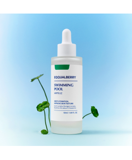 EQQUALBERRY - Swimming Pool Ampoule - Moisturizing and Soothing Ampoule for Face - 50ml