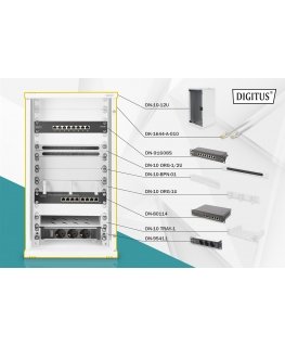 Digitus DN-10-SET-3 püstik 12U Seinale monteeritav riiul Hall