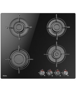 Amica PPGCD6100BoB Juoda Įmontuoti 59 cm Dujinė 4 zone(s)