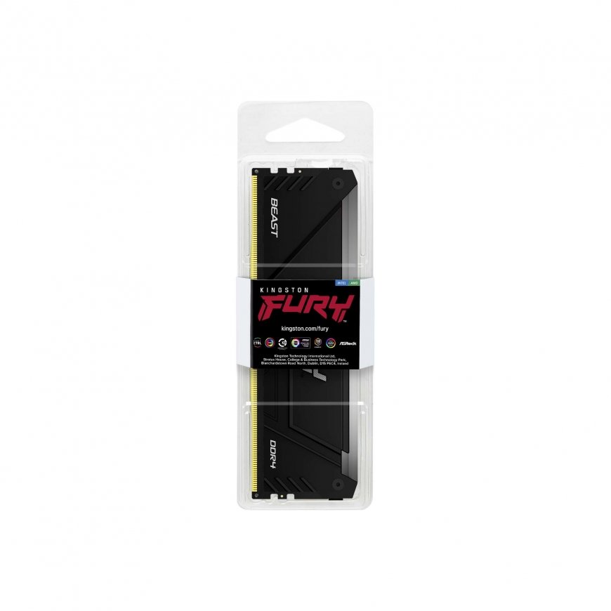 Kingston Technology FURY Beast RGB mälumoodul 16 GB 1 x 16 GB DDR4 3200 MT/s – 3