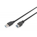 Digitus AK-300203-018-S USB kabelis USB 3.2 Gen 1 (3.1 Gen 1) 1,8 m USB A Juoda Digitus AK-300203-018-S USB kabelis USB 3.2 Gen 1 (3.1 Gen 1) 1,8 m USB A Juoda