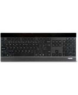 RAPOO keyboard E9270p USB, multimedia, wireless, black, CZ