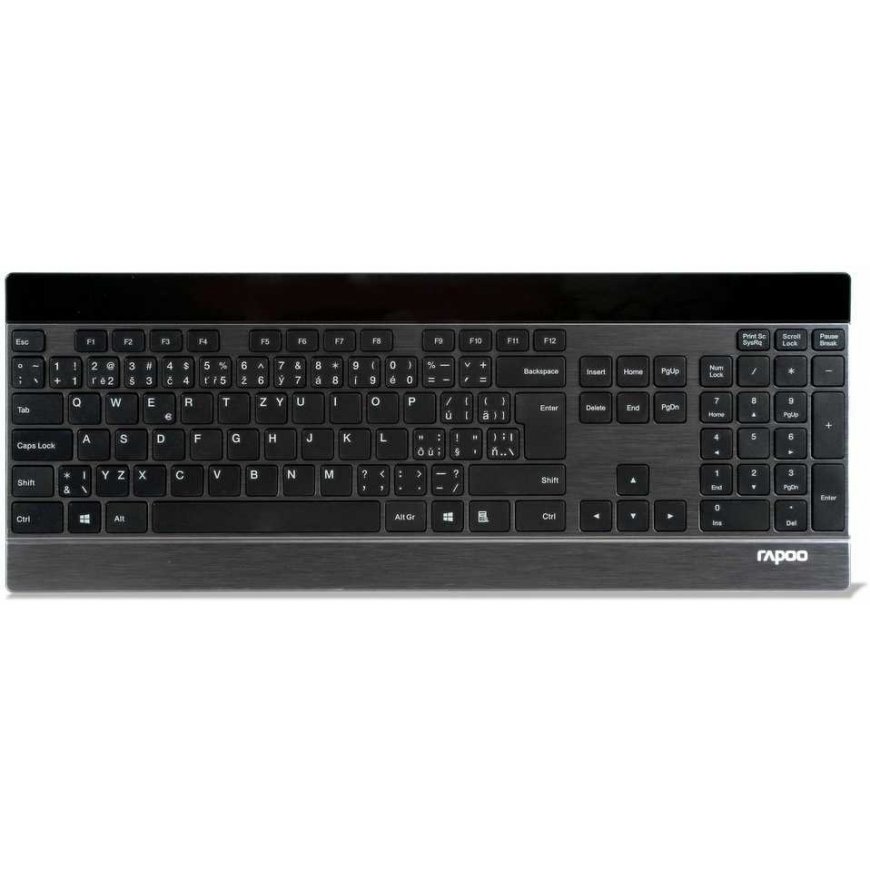 RAPOO keyboard E9270p USB, multimedia, wireless, black, CZ