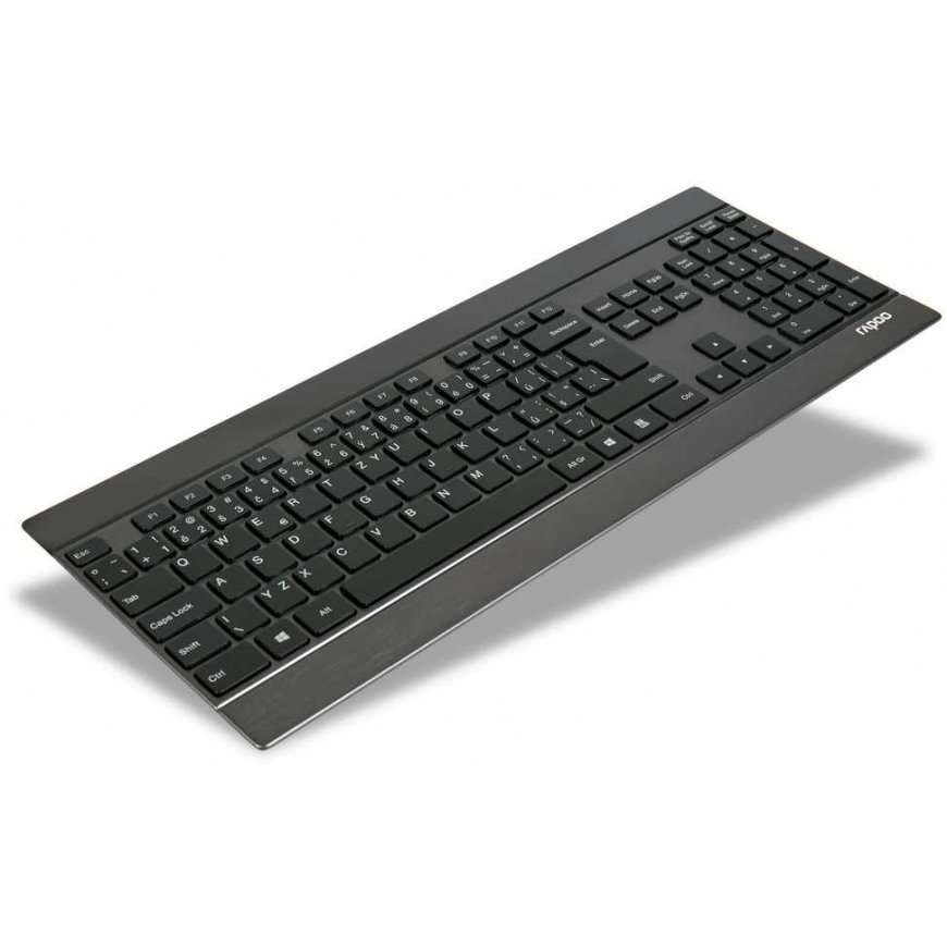 RAPOO klaviatūra E9270p USB, multimediju, bezvadu, melna, CZ – 2