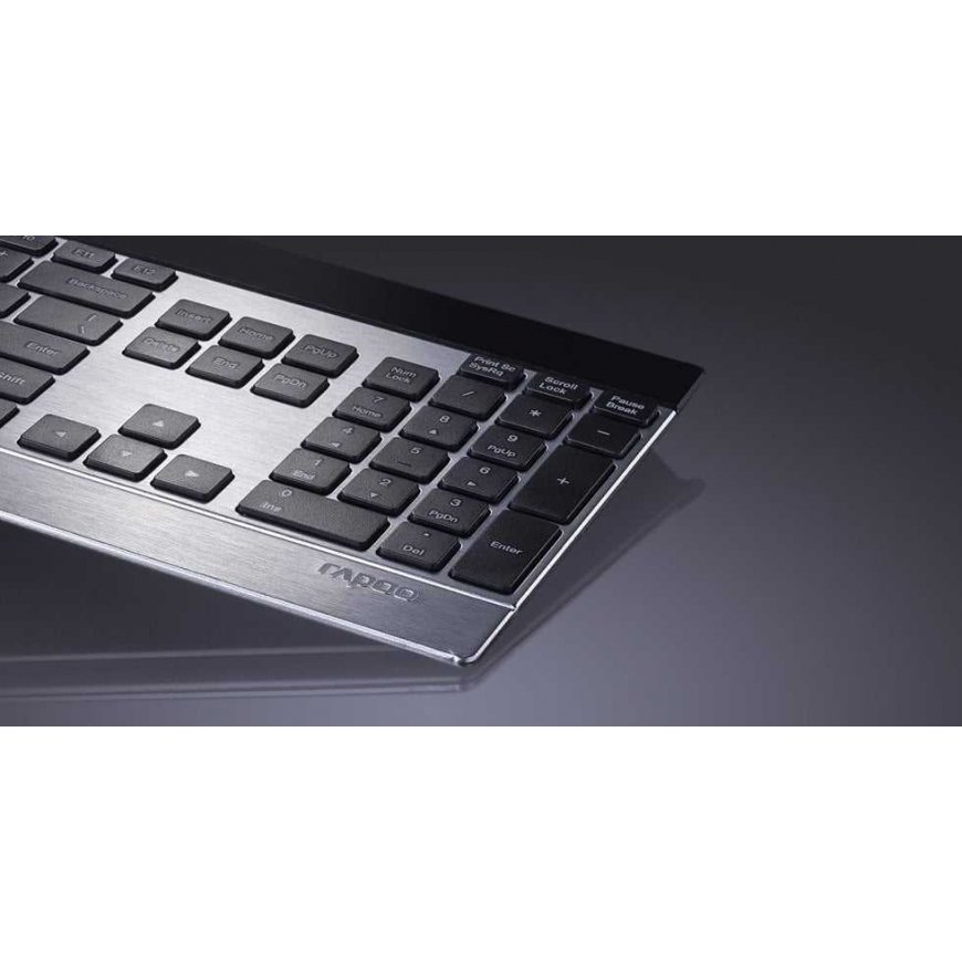 RAPOO keyboard E9270p USB, multimedia, wireless, black, CZ – 4