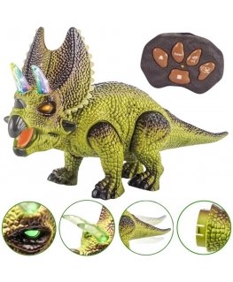 WOOPIE kaugjuhtimispuldiga RC dinosaurusrobot Triceratops