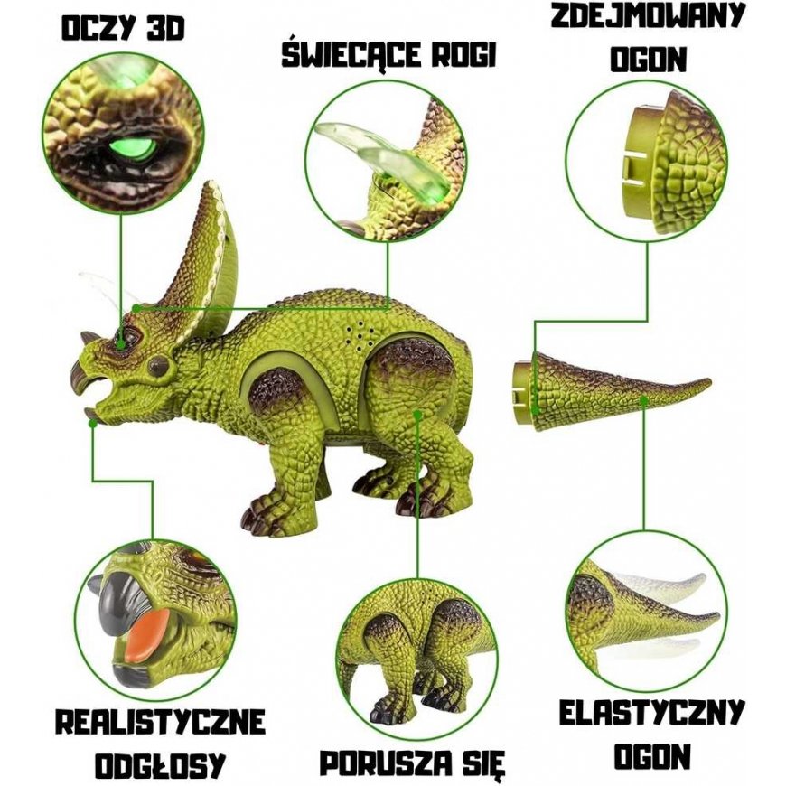WOOPIE remote control RC dinosaur robot Triceratops – 2