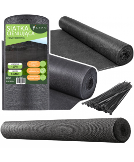 „Lean Shade“ tinklas tvorai, maskuojantis pilkas, 1,5 m, 10 m, 140 g/m²