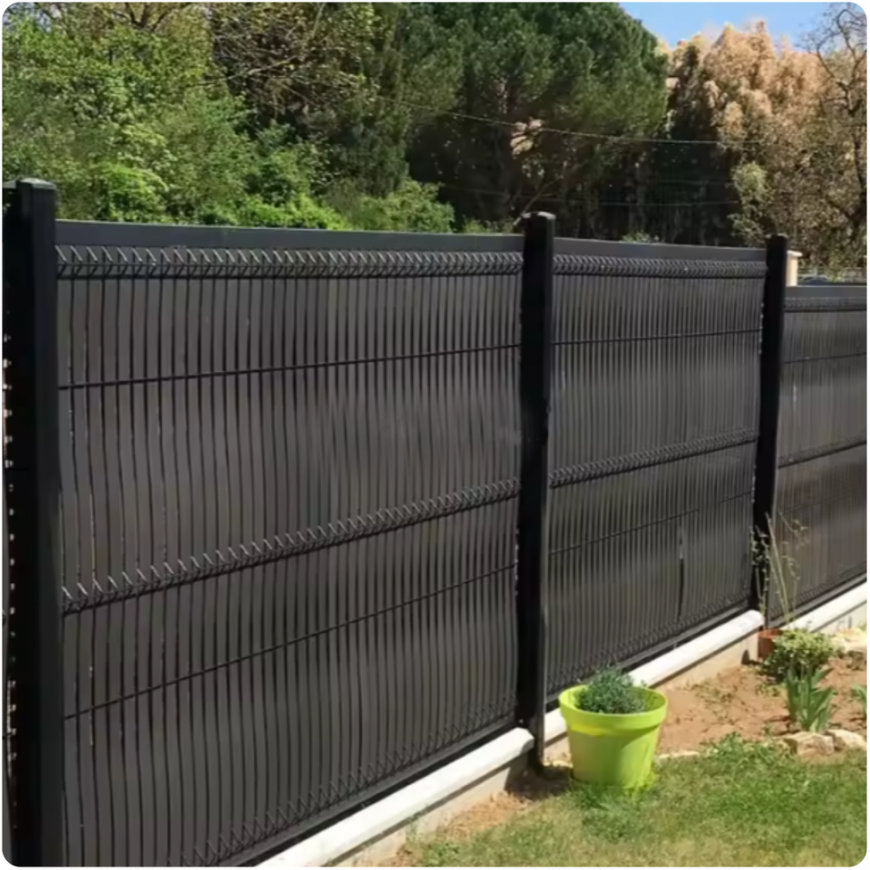„Lean Shade“ -verkko aidalle, peittävä harmaa, 1,5 m, 10 m, 140 g/m² – 4