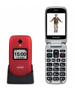 Evolveo EasyPhone FS 7,11 cm (2.8") 105 g Punane Seeniorite telefon