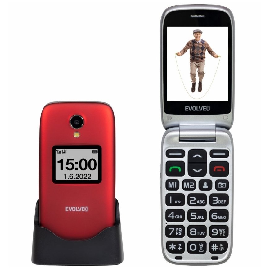 Evolveo EasyPhone FS 7.11 cm (2.8") 105 g Red Senior phone