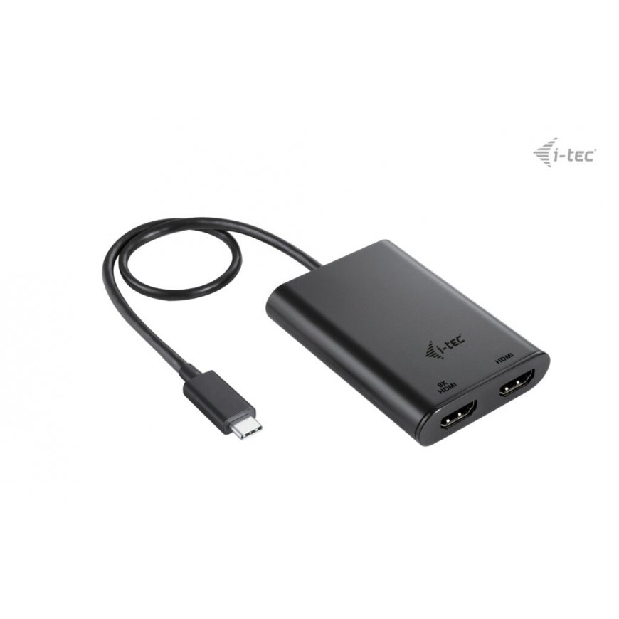 i-tec C31DUAL4K60HDMI USB ekrano adapteris 7680 x 4320 pikseliai Juoda – 2