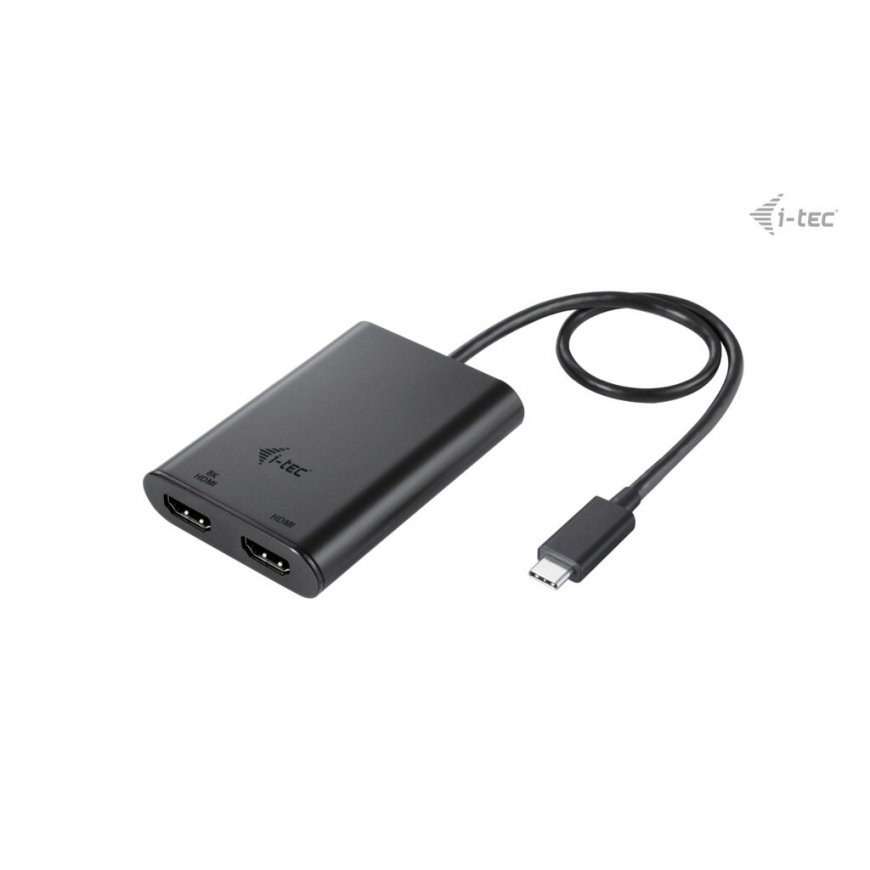 i-tec C31DUAL4K60HDMI USB-graafikaadapter 7680 x 4320 pikslit Must – 3