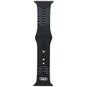 Audi geomeetriline muster silikoonist kellarihm Apple Watch 44 / 45 / 46 / 49 mm - must Audi geomeetriline muster silikoonist kellarihm Apple Watch 44 / 45 / 46 / 49 mm - must