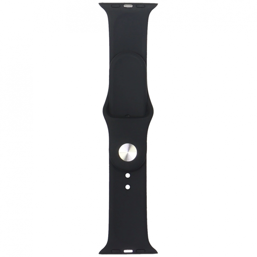 Audi geomeetriline muster silikoonist kellarihm Apple Watch 44 / 45 / 46 / 49 mm - must – 2