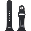 Audi Geometric Pattern silicone watch strap for Apple Watch 44 / 45 / 46 / 49 mm - black