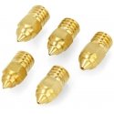 Creality MK-ST brass nozzle 0.25mm/0.4mm/0.6mm/0.8mm - plastic 1.75mm - brass - 5 pcs