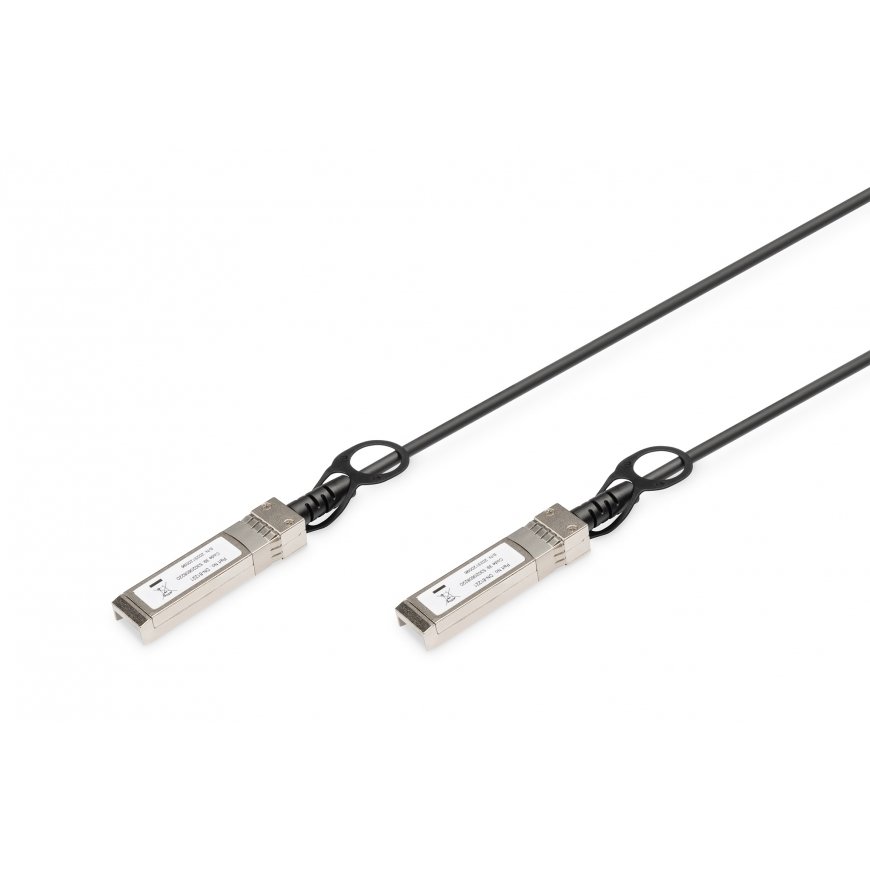 Digitus DN-81221 InfiniBand- ja kuituoptiikkakaapeli 1 m SFP+ musta