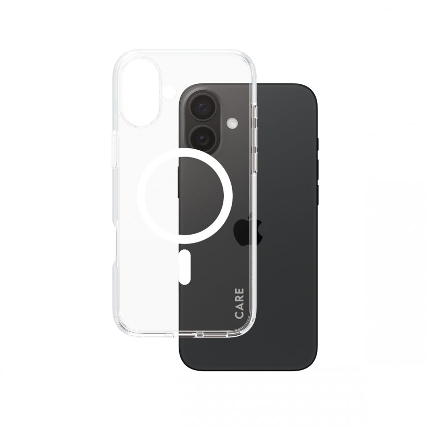 PanzerGlass CARE by ® Flagship Case Transparent Urban Combat w. White MagSafe iPhone 16 Plus mobile