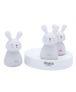 Olala Boutique 3 LED voodilampide komplekt "Olala" - jänes, kerge tee