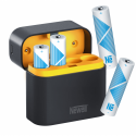 „Newell“ četru kanālu lādētājs un 4 AA litija jonu uzlādējamo bateriju komplekts – 2200 mAh „Newell“ četru kanālu lādētājs un 4 AA litija jonu uzlādējamo bateriju komplekts – 2200 mAh