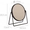5five Simply Smart Cosmetic Mirror, standing, foldable, Ø17 cm, black 5five Simply Smart Cosmetic Mirror, standing, foldable, Ø17 cm, black