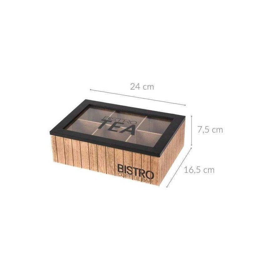 Vilde Arbatos dėžutė BISTROT 24x16,5x7,5 cm – 2