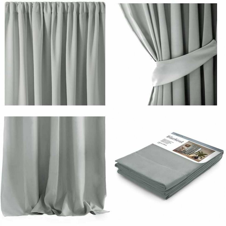 AmeliaHome AIZKAR/AH/MELNA/PLISĒTS/Sudraba/140X270/1GB – 5